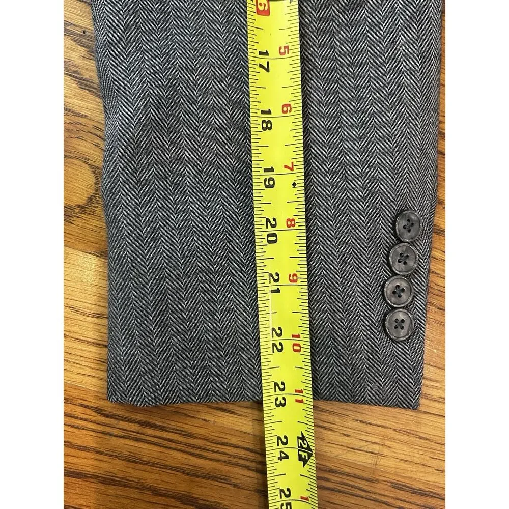 Spada Roma Blazer Sport Coat Mens 56 (US‎ 46) Gray Wool Two Button